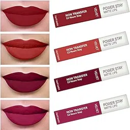 PERPAA Liquid Matte Lipstick For Women,Long Lasting,16Hr Wear,Quick Drying,Smooth Finish,One Stroke Application,Powerstay Matte Ink,Combo Pack Of 4,5Ml Each-picture-38