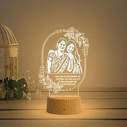 Gift Me Bazar Maa You are The Heartbeat of Our Home Engraved Night Lamp Customized with Photo | Best Gift for Mom | Mothers Day Gift for Mom | Warm White Light & USB Powered-image-66