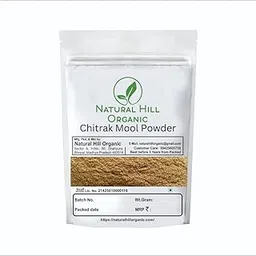 Natural Hill Organic Chitrak Mool Powder -150g - Ancient Cure for Gut Health Pure- No Mixing- No Preservative -असली Zipper Pack-picture-48