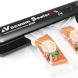 GETZET Vacuum Sealer Machine Powerful Electric Automatic Air Sealing Vacuum Packing with 10 Preservation Bags for Fresh Fruits, Meat and Vegetables sealing machine - Black.-picture-25