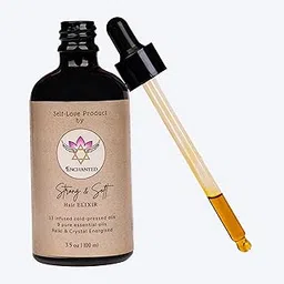 ENCHANTED Strong & Soft Hair Elixir | 100ml | Hair Oil for Growth, Reduced Hair Fall & Root Strength | Pure Essential Oil Blend | Non-Sticky, Fast-Absorbing | Vegan, Handmade & Chemical-Free | For All Hair Types-picture-14