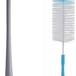 MOOLYAVAAN Products Bottle Cleaning Brush Set – Pack of 2, Long Handle Silicone & Nylon Bristle Brushes for Feeding Bottles, Sippers, Flasks, Jars & Kitchen Utensils-picture-17