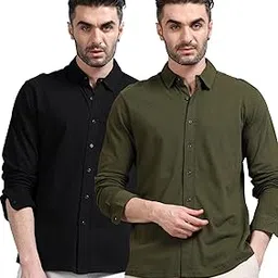 stitchx Men's Pack of 2 Full Sleeve Solid Knitted Shirt S-2XL-picture-21