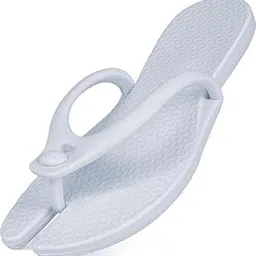 wrixty Foldable Flip-Flop for Women Men, Travel Slides Sandals Slippers Soft Comfy Non-Slip Quick Dry House Bathroom Shower Shoes Gym Spa Swimming Sandals Beach image 1