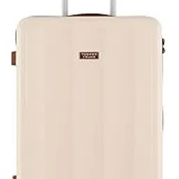 tusker trunk ABS Hard Sided Casing Microlite Trolley Bag, Lightweight Luggage Suitcases with 8 Silent Spinner Wheels & Combination Lock - (Medium_Beige) - Set of 1-picture-33