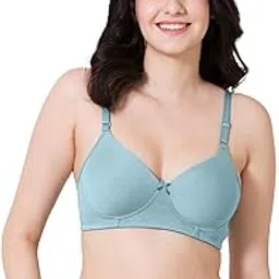 vstar Medium Coverage Padded T-Shirt Bra MV02 | Seamless Non-Wired Back Closure Anti-Bacterial Bra with Soft Seal Hook & Eye, Moisture-Wicking Fabric, and Detachable Straps-picture-41