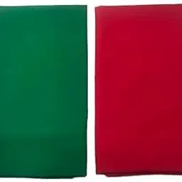 Pack of 2 Rubiya Cotton Blouse Pieces – Red & Green – Rubia Fabric – 1 Meter Each – for Saree, Choli, Kurti, Ethnic Wear & Tailoring-picture-28