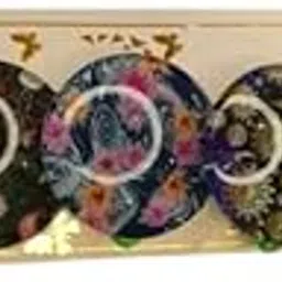 KOTTYKOTTY Round Shape Printed Fancy Sareepins Hijab Brooch Safety Saree Pin Set for Women (Pack of 6 Pcs Sadi Sari Pins)-image-69