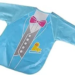 Kids Waterproof Cloth Lunch Feeding Apron Overclothes Full Dress-picture-25