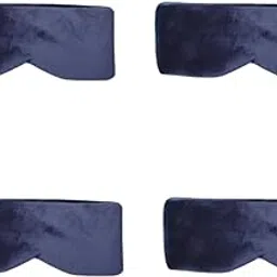Samtrish Velvet Eye Mask for Sleep | Blocks 99.9% Light | Soft & Stretchy | Adjustable Travel Eye Cover for Men Women. | Pack of 4-picture-33