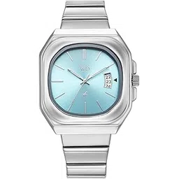 Fastrack Vyb Pioneer Quartz Analog Light Blue Dial Silver Stainless Steel Strap Watch for Men - FV30037SM01W-picture-18