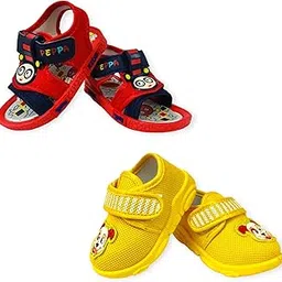 coolz Kids Chu-Chu Sound Musical Sandals and Shoes Combo (2 Pairs) for Baby Boys and Girls-picture-34