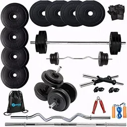 HASHTAG FITNESS Home Gym Set 30kg dumbles Set for Home Gym & Fitness Equipment-image-81