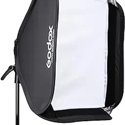 GODOX SGUV6060 (60cmx60cm) S2 Bowens Mount Bracket with Softbox & Carrying Bag Kit for Camera Flash Speedlight Studio Photography, Black-picture-30