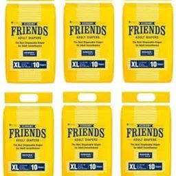 FRIENDS Economy Tape Type Adult Diapers - XL (60 Pieces)-picture-18