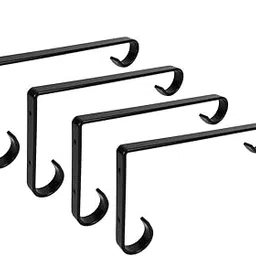 Plant Hangers 6 Inch Planter Hooks Plant Hanger Bracket, Lantern Hooks for Wall Outdoor Iron Wall Hooks Indoor Curved Wall Hook for Planter, Lantern, Bird Feeders (4 Packs)-picture-48