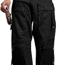 campus sutra Men Denim Jeans | Relaxed Fit Mid Rise Solid Pattern | 100% Cotton Dark-Wash Denim with Turned-Up Cuffs & Six Pockets for Casual & Street Wear-picture-36