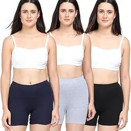 Adira | Shorts for Women Under Dress | Shorts for Women| Women Tights Shorts | Soft & Comfy, Knitted Stretchy Fabric | Perfect Length to Ware Under Dress | Pack of 3-picture-29