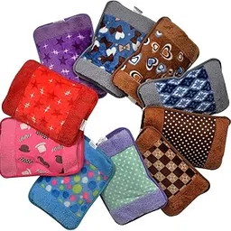 Comfort Electric Hot Water Bag, Velvet Heating Pad with Pocket, Mixed Design Pain Relief Pouch for Shoulder, Back, Full Body, Pack of 1, Multiple Colors-image-8