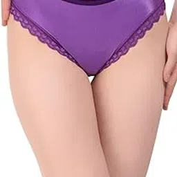 look & luck Women's Panties Lycra Blend Solid Mid Waist Hipster Style Underwear Panty for Women-picture-30