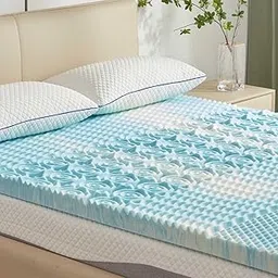 SINWEEK Mattress Topper Memory Foam Mattress Topper 2 Inch Queen Soft Mattress Pad for Pressure Relieve, 5-Zone Design, CertiPUR-US Certified-picture-37