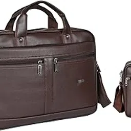 pramadda pure luxury Stylish Corporate Diwali Gift Item for Men Women Tan Leather Messenger laptop File Brown Leather Crossbody Bag Combo Pack | Special Birthday Gifts for Men Employee Staff Clients.-picture-44