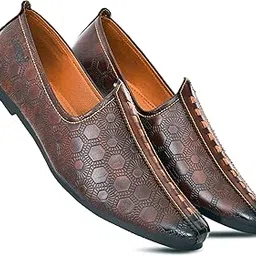Ethnic Juttis Mojaris Nagra Shoes for Men-image-11