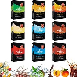 Vooka Herbal Hookah Shisha Flavors - No Nicotine No Tobacco - Pack of 9 Best Picked Flavors (50G Each)-picture-34