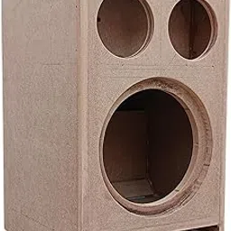 14.5 MM MDF 8 in Subwoofer & 4 in Midrange & 4 in Tweeter All Round Corner with Subwoofer Outer Cutting Car Sub Spk Box-picture-13