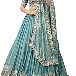 looknbook art Zari Shimmer With Sequins and Thread Embroidery Work Chaniya Choli-picture-23