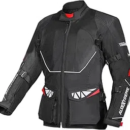 Allextreme RALLY Unisex Motorcycle Riding Jacket Polyester and Mesh Fabric with Back Elbow Shoulder CE Level 2 Certified Armour Chest Protection-picture-10