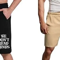 Black Beige Shorts for Men Women Casual Comfort Summer Wear-image-13