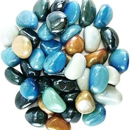 1st Time Décor Pebbles/Stone for Home Decoration, Pots, Garden, Showcase, Plant Vase, Multicolor, WT. 450 gm- S1-image-90