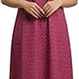 nihsamah Premium Nighty for Women- Embroidered, 100% Cotton, Full-Length Comfort Sleepwear Long Nightwear with Round Neck, Soft Fabric for Daily & Night Use, Maxi-picture-19