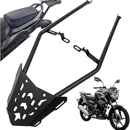 Dhe Best Bike Heavy Die cast Luggage Rack Bike Carrier Base Plate Black Suitable for TVS Raider 125-picture-33