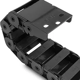 Aweking 18 x 50mm (Inner H x W) R38 Semi Enclosed Type Drag Chain Cable Wire Carrier Protection Chain 39.3inch/1M for 3D Printer and CNC Router Mill,Black Plastic Nylon(Inner Side openable)-image-30