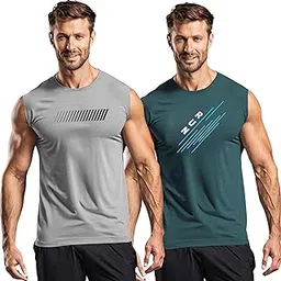 Men's 3Colours RGB Sleeveless Gym Vest -CCUT Combo Pack of 2 - Lightweight Muscle T-Shirt for Fitness, Workout, and Training-image-73
