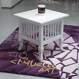 Ereteken ART Carved Mango Wooden Stool Beautiful Furniture for Home Decor, Multipurpose Stool for Living Room, Sitting Stool,Side Table,Bedside Table for Room & Living Room (White)-picture-16