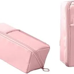 FINEMOE Nylon Aesthetic Stationery: Cute Pencil Box for Girls&Boys,School Pouches with Multiple Pockets,Unique Pen Pouch,Stationary Organizers,Pouch for Kids,Pencil Case for School (Pink)-picture-13