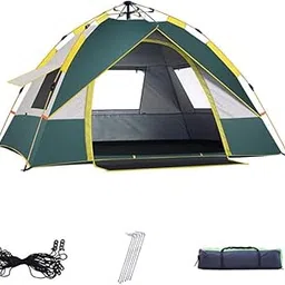 IRIS Dome Tent,Pop Up Tents for 3 to 4 Person Automatic Opening Double Layer Tent,Waterproof Camping Tents with Porch for Hiking Camping Outdoor,L-picture-21