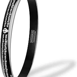 mesmerize Waheguru Ji Da Khalsa MicroCarved Stainless Steel Kada Bracelet for Men & Boys – Round Curved, Hypoallergenic & Anti-Tarnish-picture-32