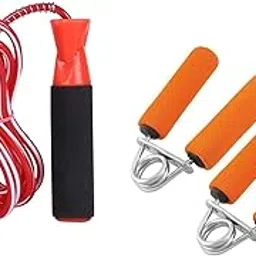 Simran Sports Ball Bearing Skipping Rope & Hand Gripper-picture-12