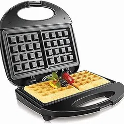 Drumstone 𝟏𝟓 𝐘𝐞𝐚𝐫𝐬 𝐖𝐚𝐫𝐫𝐚𝐧𝐭𝐲 2-Slice Waffle Maker 800W – Non-Stick Stainless Steel, Adjustable Temperature, Grill/Toast/Waffle, Low-Fat Cooking, Double-Side Heating,Fast & Easy Breakfast-picture-26