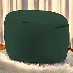 Leatherrate Oval Pouf (Green)-picture-24