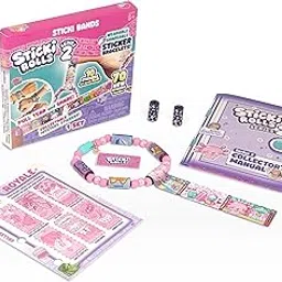STICKI Rolls Sticki Bands - The Original Wearable & Shareable Sticker Bracelet with 70 Mini Stickers, DIY Art & Craft Activity, Creative Kit, Collectible Toy for Ages 5, 6, 7, 8, 9 & Up-picture-13