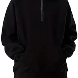 heradawn Half Zipper Sweatshirt Hoodie for Men (Polycotton | Regular Fit)(Collar-Hood-P)-picture-29