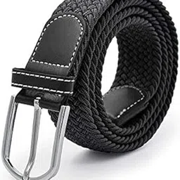 Men's Women's Stylish Stretchable Polyester Blend Belt Free Size Fit on Upto 34inch Waist(Elastic Belt-V503-Ind)-image-2