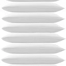 Guffaw Microfiber Pillow Filler for Bed and sofa12 x20 inches Set of 8-picture-13