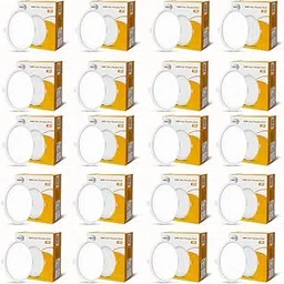 wipro Polycarbonate Garnet 10W Wave Cct Round Panel|Colour Changing Panel|Warm White,Neutral White,Cool White|Slim Border&Sleek Design|Recessed Downlighter for False Ceiling|Cutout 130Mm|Pack of 20-picture-26