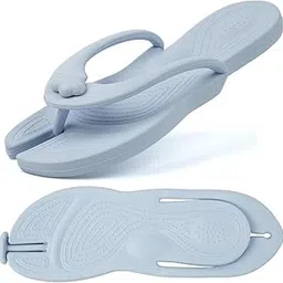 hidak Foldable Travel Ultra-Lightweight Non-Slip Shower Flip Flops for Women Men Comfortable Thong Sandals Shoes with Arch Support Summer Outdoor Sliders Slippers for Beach-picture-36